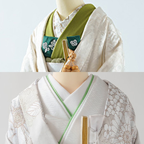 緑無地&ライトグリーン